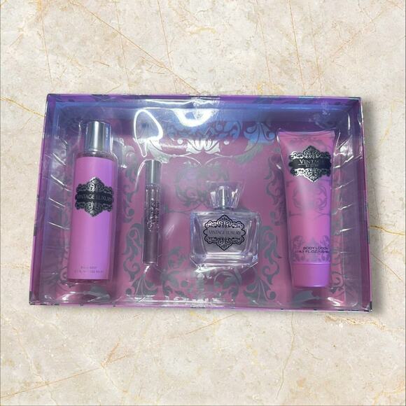 Vintage Luxury 4-Piece Women's Fragrance & Body Care Gift Set Body - Picture 4 of 6